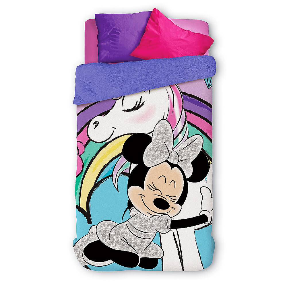 Cobertor Edredom Infantil Minnie Fleece Lepper Emporiodolencol